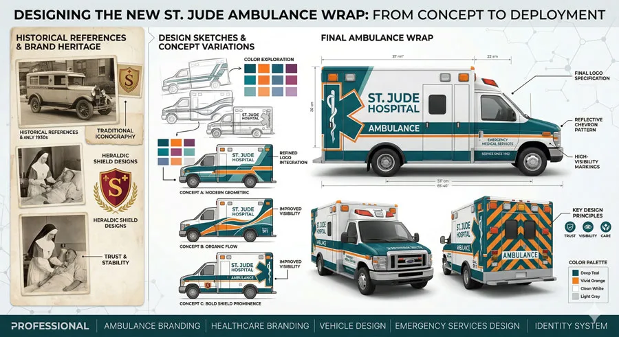 Design Elements & Historical Significance 3 St. Vincent's Hospital Ambulance - Merging Heritage with Modernity