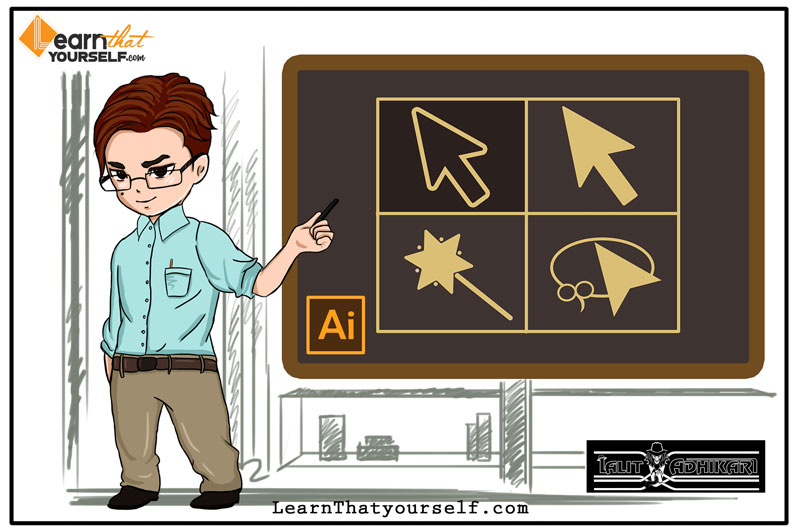 Selection tools in adobe illustrator cover art learn that yourself LTY lalit adhikari