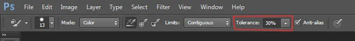 Color Replacement Tool & Mixer Brush Tool 5 tolerance with color replacement tool in photoshop