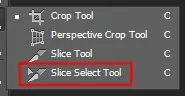 How to Crop in Photoshop 7 slice select tool in photoshop