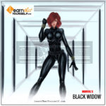 Marvel Black Widow’s Digital Painting by Lalit Adhikari at Learn That Yourself.