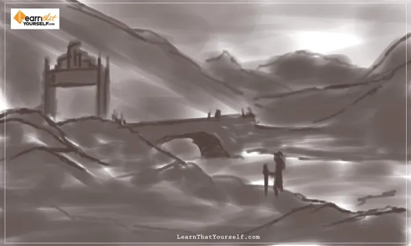 What is Digital Painting 18 concept art of landscape work in progress