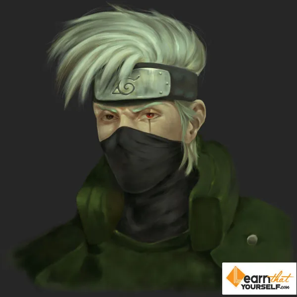 What is Digital Painting 5 hatake kakashi work in progress 5