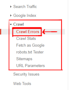 crawl errors