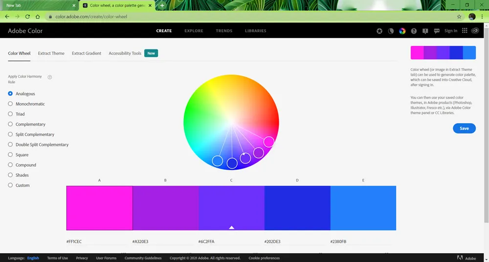 Dual light effect 7 adobe color wheel screenshot