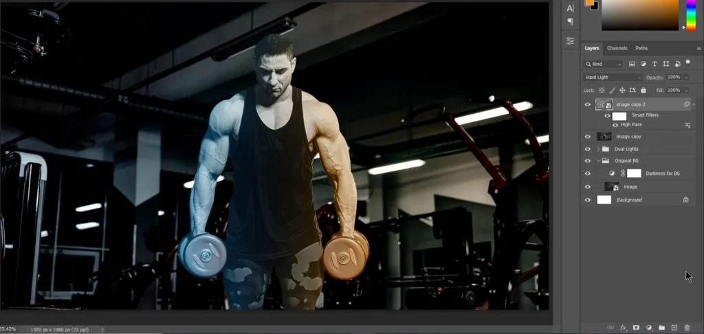 Dual light effect 60 work in progress for dual light effect in photoshop