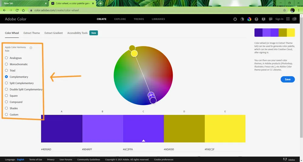 Dual light effect 8 complementary colors