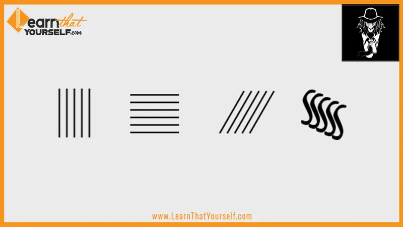 Elements of Design 14 parallel lines with uniform width and space