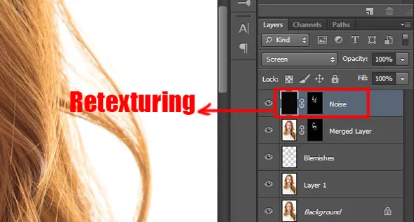 Skin Retouching 17 negative mask in photoshop