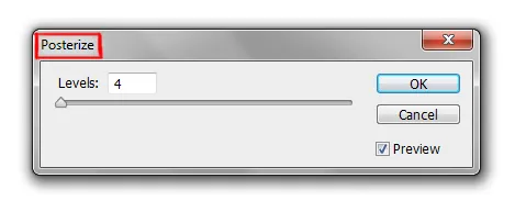 Image menu in Photoshop 22 posterize adjustment dialog box in photoshop