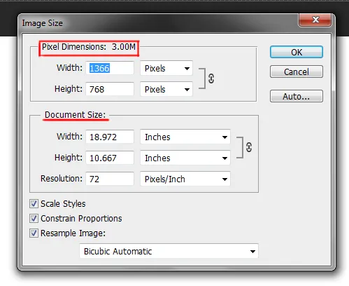 Image menu in Photoshop 34 image size dialog box in photoshop