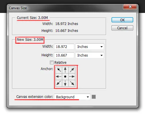 Image menu in Photoshop 35 canvas size dialog box in photoshop