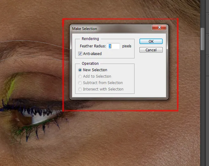 Retouching - How To Do It Professionally 4 make selection dialog box in photoshop