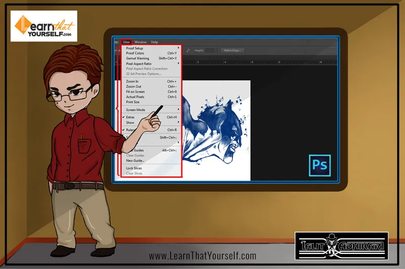 View-menu-in-Photoshop-cover-image-Learn-That-Yourself-by-Lalit-Adhikari View menu in photoshop