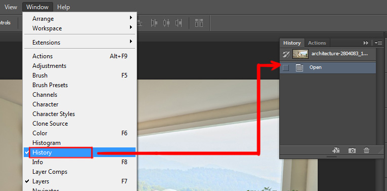 Window menu in photoshop by Lalit Adhikari at Learn That Yourself