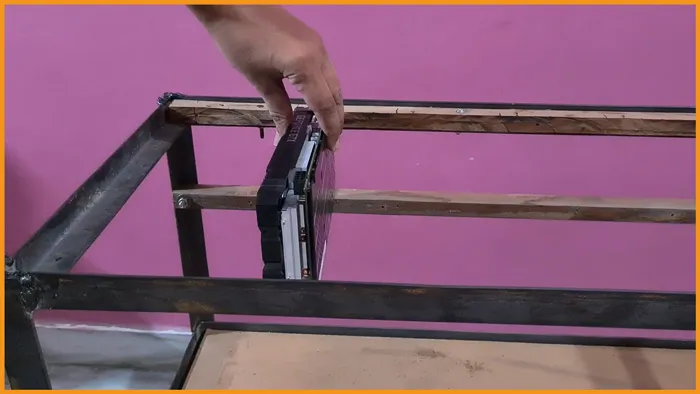 How to build GPU Mining Rig 19 placing GPU in mining rig frame