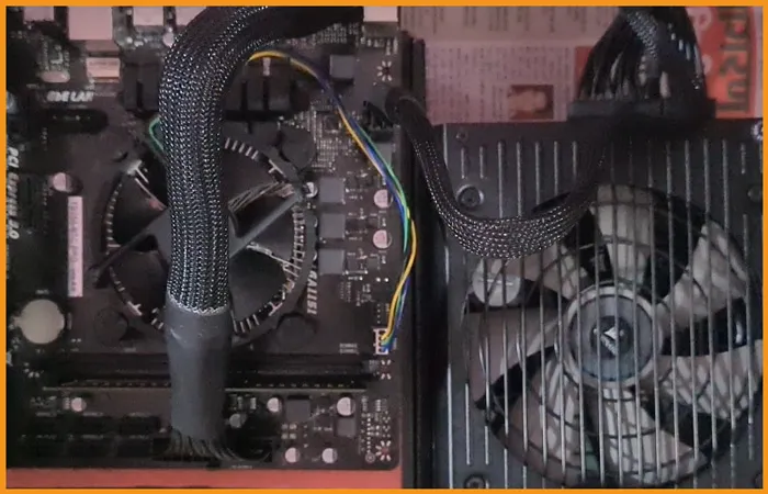 How to build GPU Mining Rig 26 after connecting power cable in motherboard