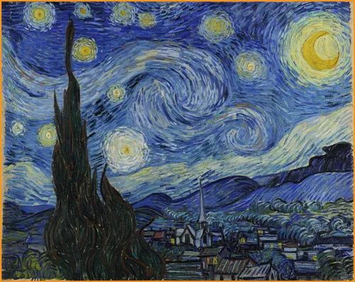 Principles of Design 10 famous starry night painting by van gogh
