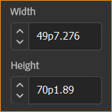 width and height option in new document dialog box in InDesign