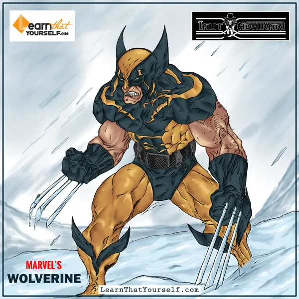Wolverine 6 wolverine digital painting work in progress - 6
