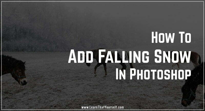 Image for how to add falling snow in photoshop tutorial