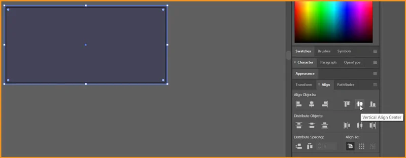 How to Create Metallic effect in Illustrator 3 Vertical Align Center