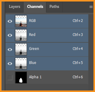 Alpha 1 channel in Channel Panel in photoshop