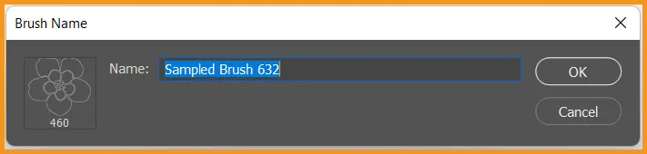 Define Brush Preset in Photoshop 3 Define Brush Preset dialog box