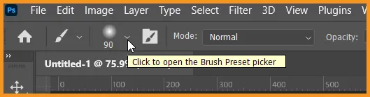Define Brush Preset in Photoshop 9 Brush Preset Picker