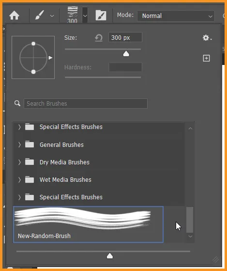 Define Brush Preset in Photoshop 11 New Brush Preset Defined in Photoshop