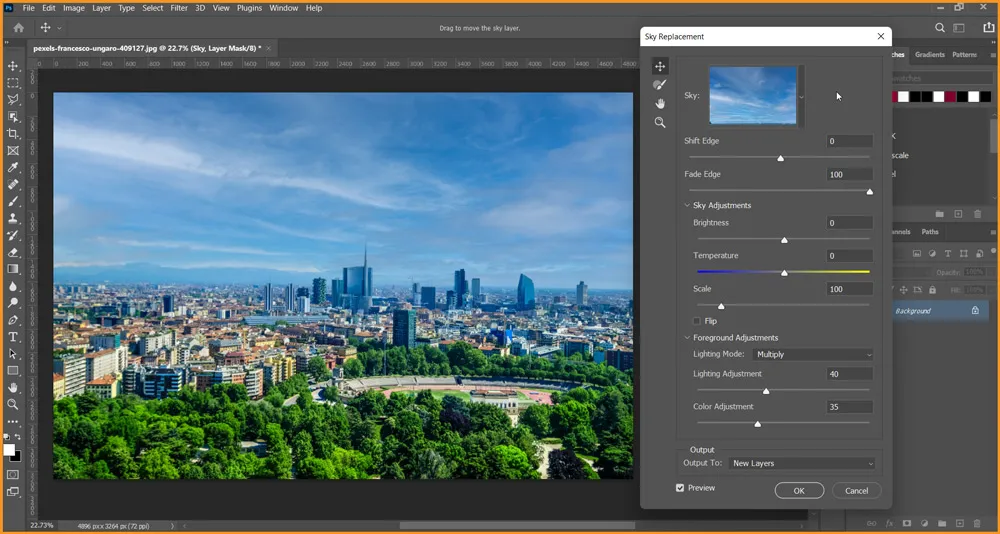 Sky Replacement in Photoshop 4 Sky Replacement in Photoshop