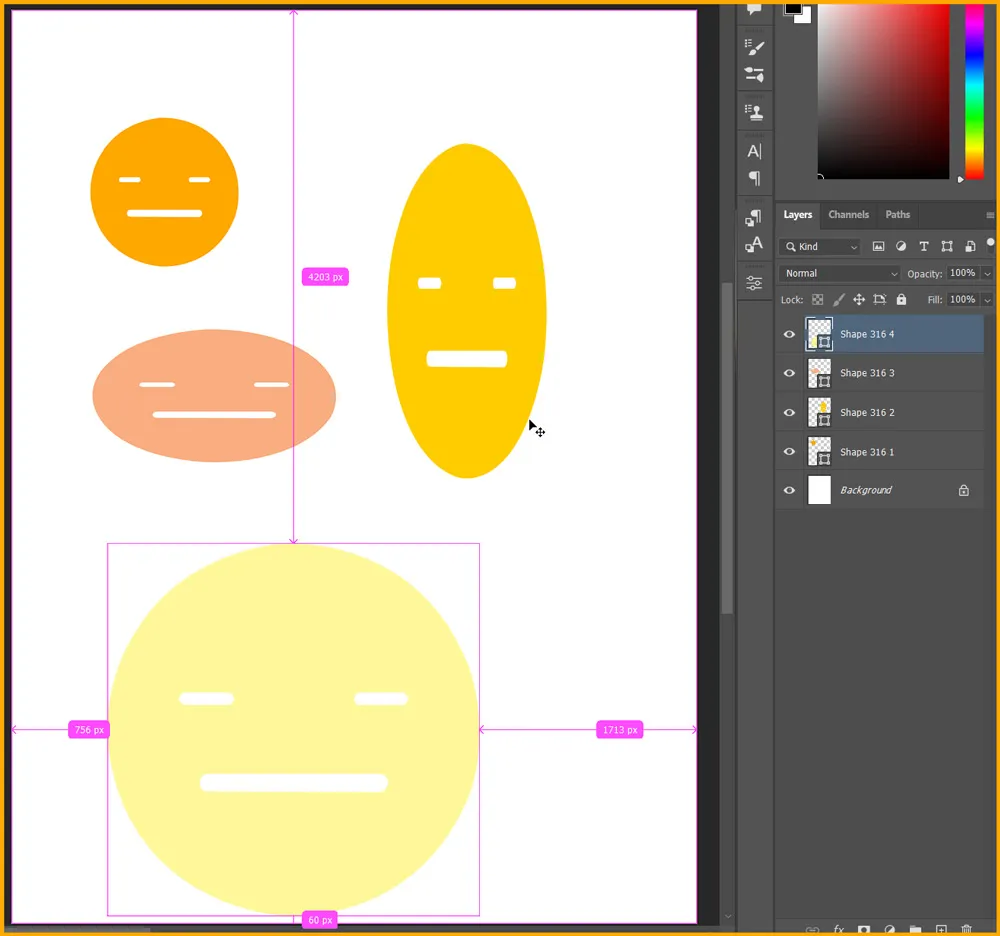 Define Custom Shape in Photoshop 16 Testing custom shape saved in photoshop in a new document